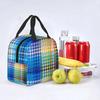 Hounds Tooth Style Houndstooth Insulated Lunch Bags for Work School Dogstooth Waterproof Thermal Cooler Lunch Box Women Kids