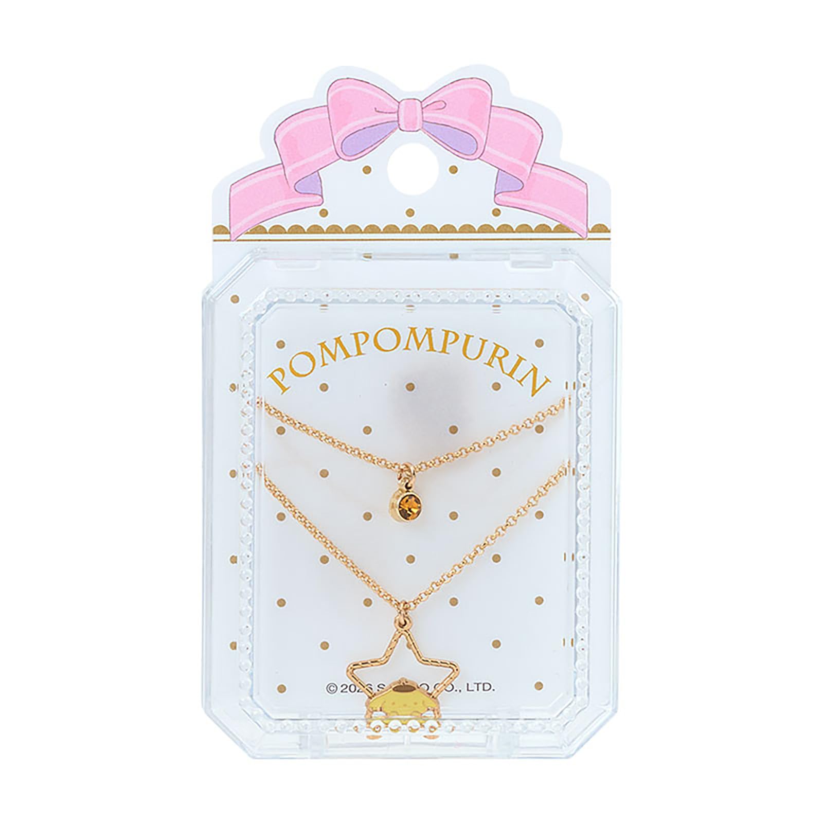 Sanrio Pompompurin Necklace 2-Piece Set