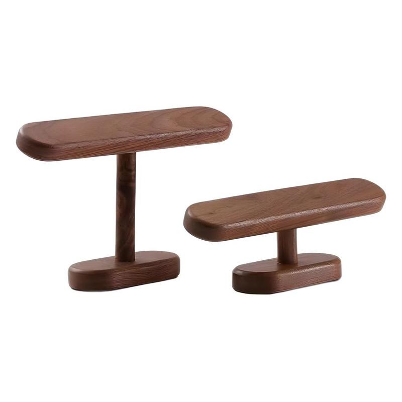 Lyxigt Klockställ Kreativ Hemdekoration Trä Klockförvaringsställ Klockdisplayhylla För Mässa