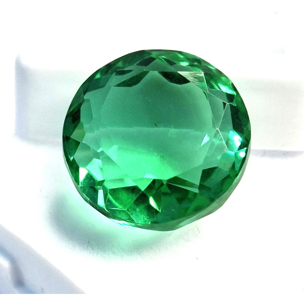 Excellent Green Color Topaz Round Cut 18-20 Ct Certified Loose Gemstone