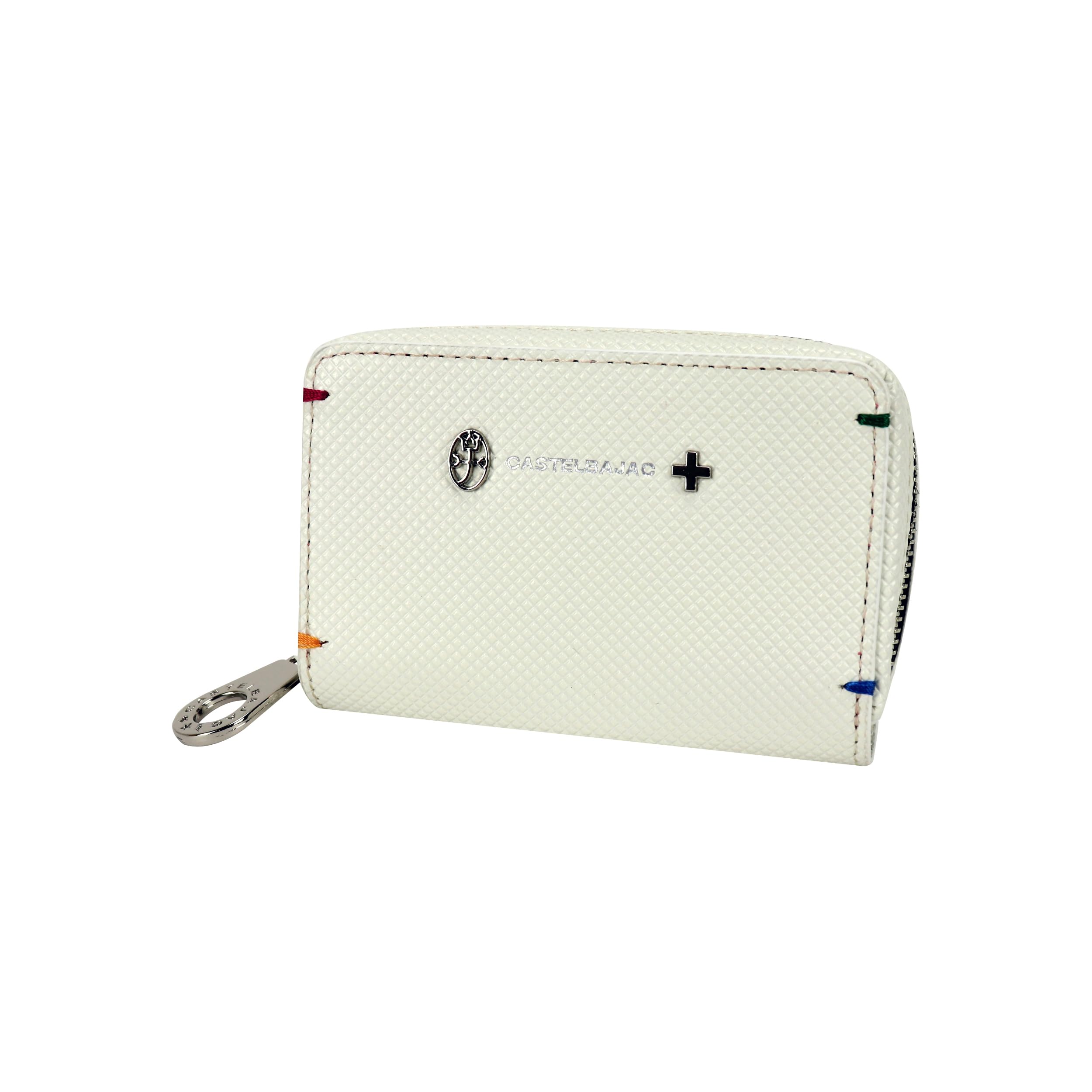 

Шкіряний чохол для ключів Torque Шкіра Волов яча шкіра Смарт-ключ Гачок для ключів x 5 Кільце для ключів x 1 [Castelbajac] Чоловічий Жіночий (Білий/WH)