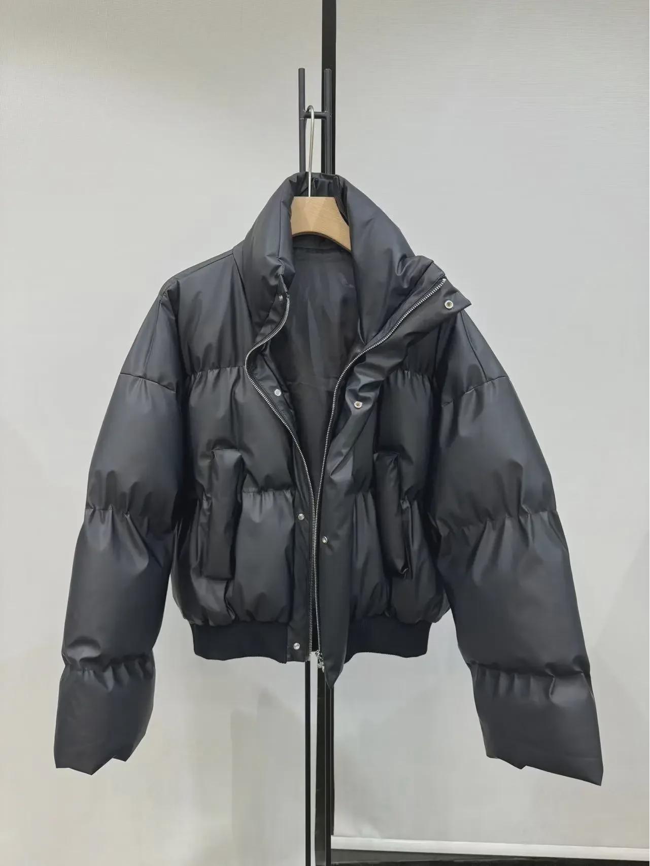 

2023 Осень/Зима Американский Ретро Воротник-стойка Толстый Теплый Мужской Хлопковый Пуховик XL чёрный