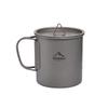 Widesea Titanium Camping Cup 450ML – Lightweight Outdoor Coffee Cup/Tableware