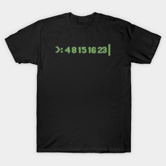 

Men Black Print T-shirt Lost Numbers No-Cut Transfer Paper Print Cotton Tshirt 2XL чорний
