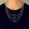 Men's Minimalist Titanium Steel Snake Bone Chain Necklace, Layered Hip-Hop Style