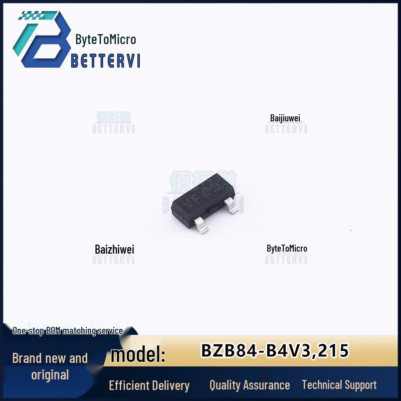 

Original BZB84-B4V3,215 SOT-23 Zener Diode, 1-Pair Common Cathode