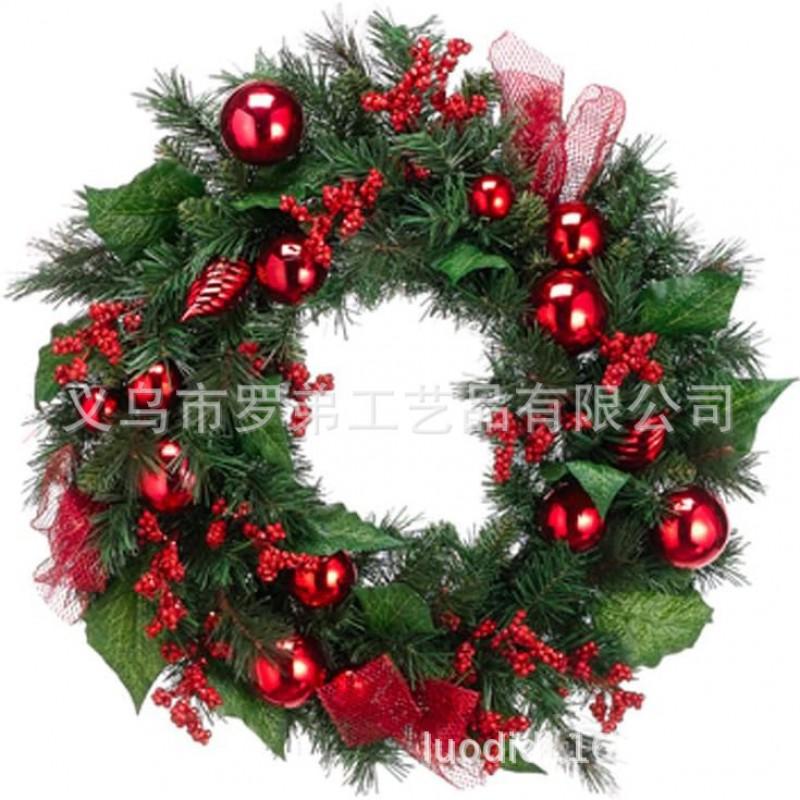 Christmas Wreath Door Hanging Decor Home Mall Window Party Festive Simulation Ornament