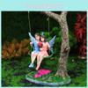 Resin Fairy Princess And Prince Swing Decor With Charm For Holiday Gifts