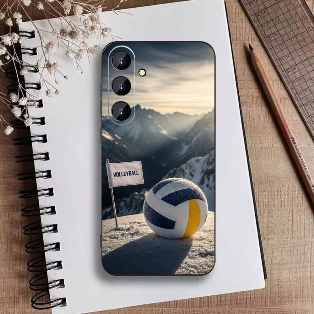 Painted volleyball (9) Phone Case For Samsung Galaxy A73,A72,A71,A70,A52,A51 Others Soft Black Cover
