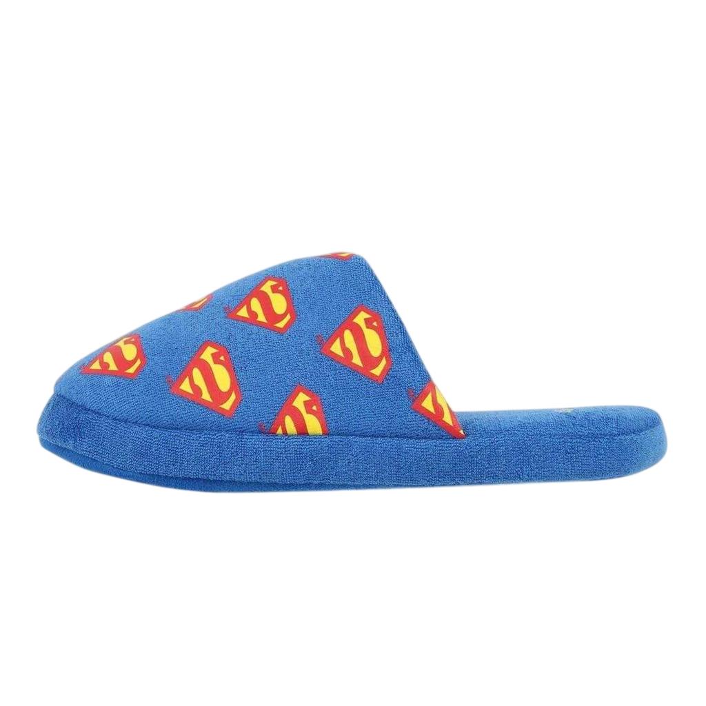 Superman Childrens/Kids Logo All-Over Print Mule Slippers