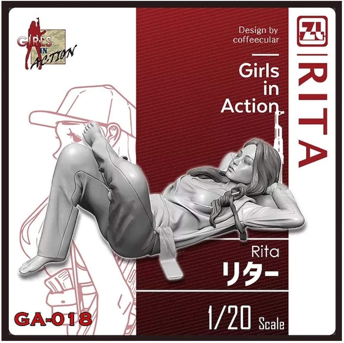 

Zilpla Girls in Action Series Rita Resin Kit 1/20 GA-018