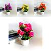 Künstlicher Blumentopf Gelb Rosa Lila Orange Blüten Für Heimdeko
