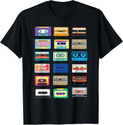Cassette Musicali Mixtape Anni '80 Anni '90 Musica Radiofonica Grafica Regalo T-Shirt Unisex