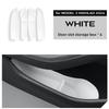 For Tesla Model 3 Highland 2024 Car Door Side Storage Box Front Rear Side TPE Door Storage Organizer Tray Interior Accessories