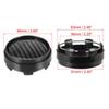 FOUR 63mm 66mm Wheel Center Hub Caps Covers Carbon Fiber Pattern Black Universal