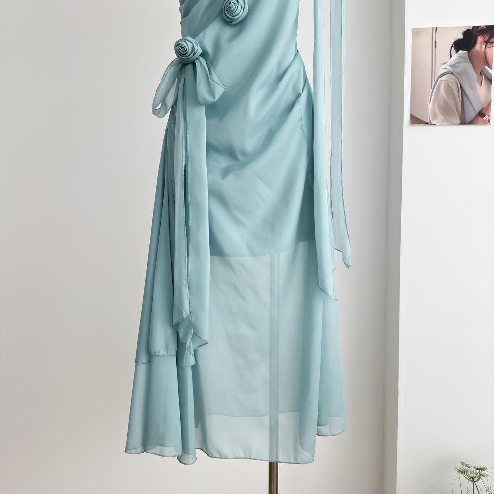 

Красивая и уникальная модная юбка с чистой талией, летнее новое платье с темпераментом XL- (recommended 110-60kg)