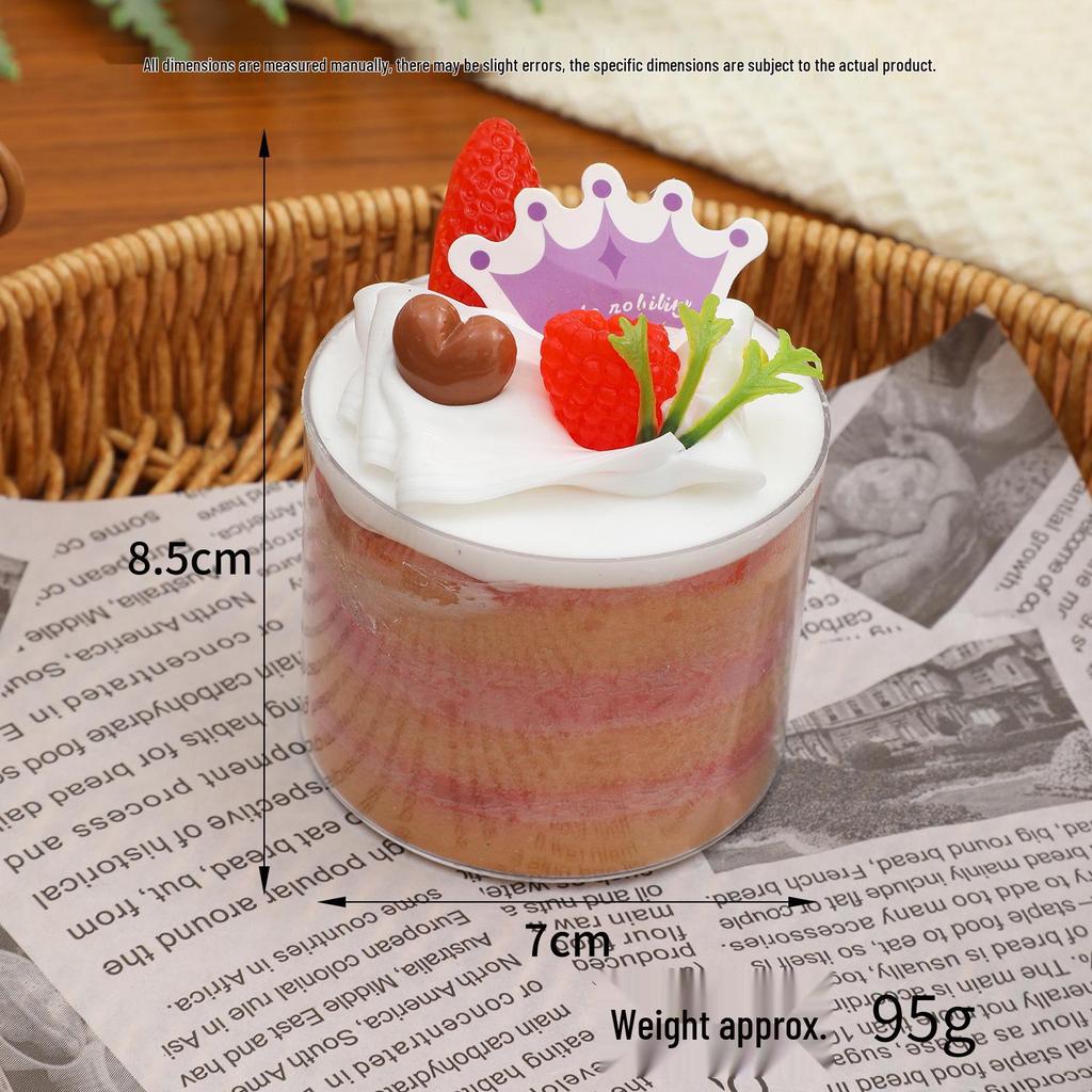 Simulation Fruit Cream Cake Model - Dessert Display Ornament