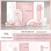 Elegant Pink Wedding Backdrop for Photo Area and Stage Arrangement