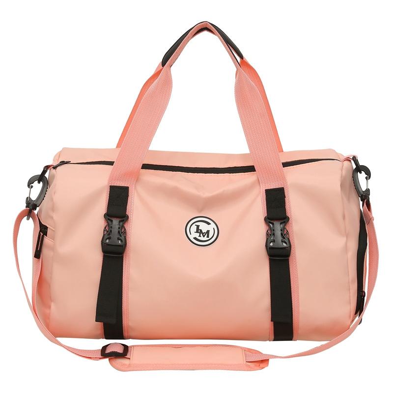 

Male and Female Students Hand-held Luggage Bags for The Start of The School Year, Dry and Wet Separated Sports, Casual and Simple Fitness Bags розовый