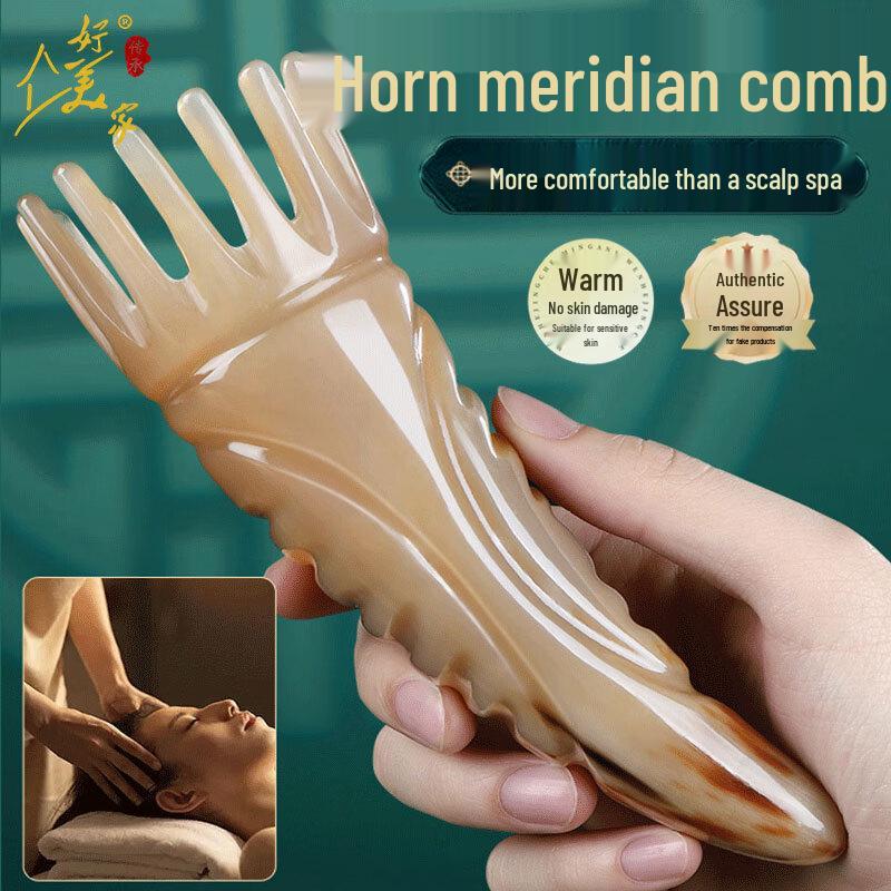 Ox Horn Head Meridian Massage Comb