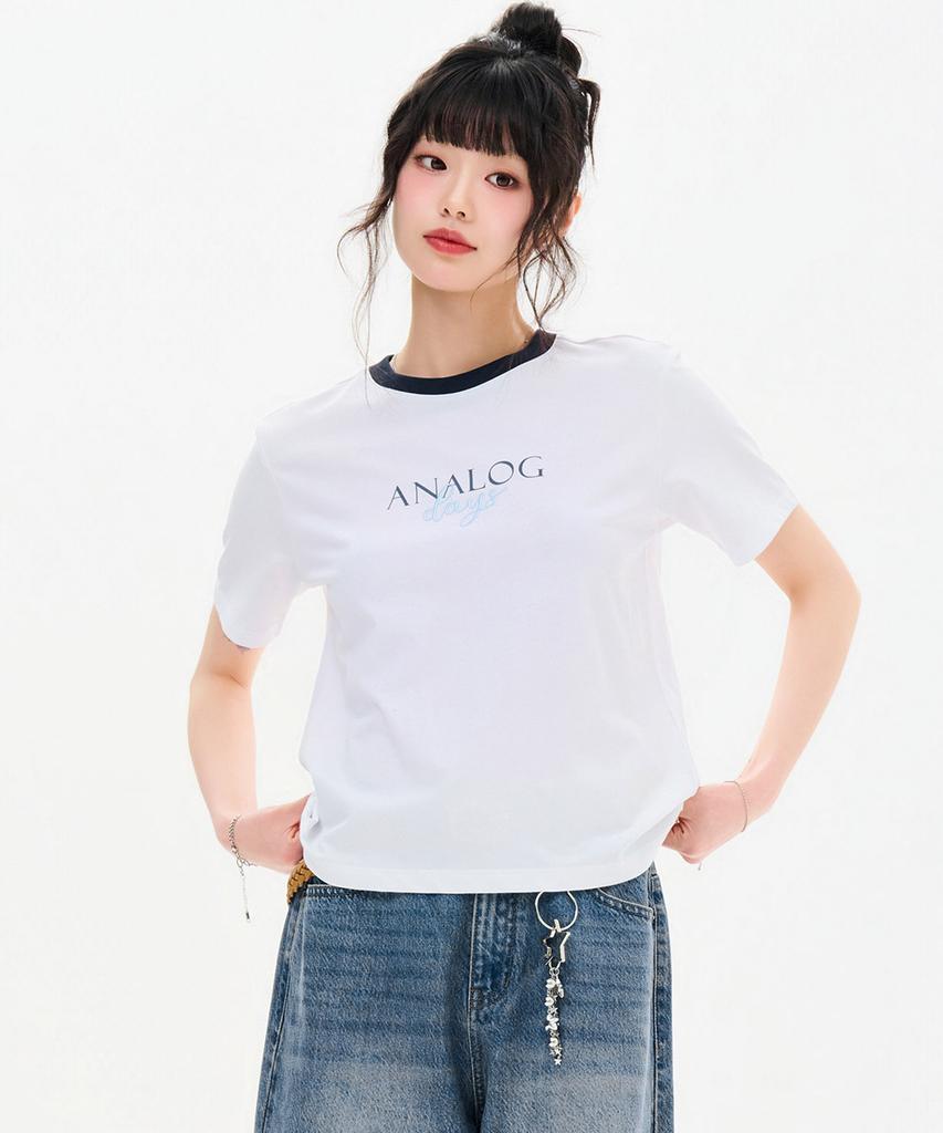 CHASECULT Women'S Color Block Graphic T-Shirt-Fbrg5867D01