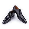 Fashion Luxury Shoes Genuine Leather Men Shoe For Office Dress Suits Oxford Metal Buckle Business Work Black Coffee Lace-up Handmade Man