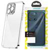 Joyroom Chery Mirror Case Etui Pokrowiec Do iPhone 13 Pro Obudowa Z Metaliczną Ramką Srebrny (JR-BP908 Silver)