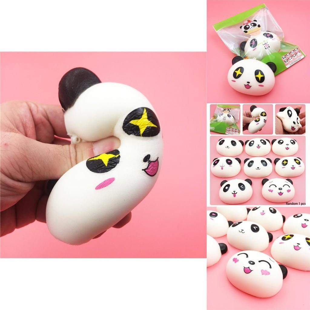 Niedliches Panda Squishy Spielzeug zum Stressabbau und Dekorieren