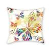Small Fresh Butterfly Flower Print Sofa Pillow Cover Summer Style Home Bedroom Bedside Letter Pillow Cushion