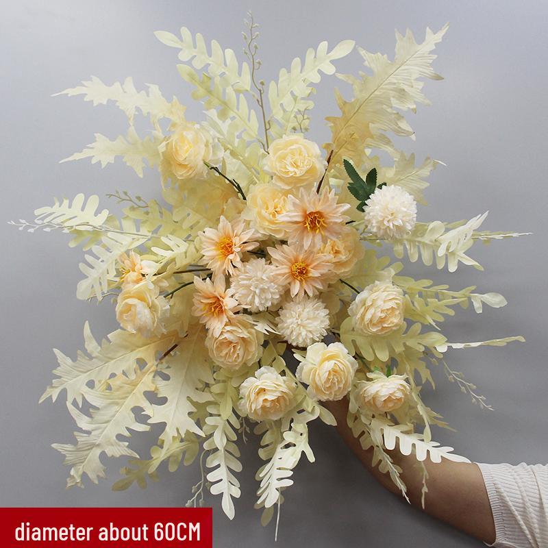 Silk Hanging Flower Garland for Wedding Aisle, T-Stage, or Ceiling Decor