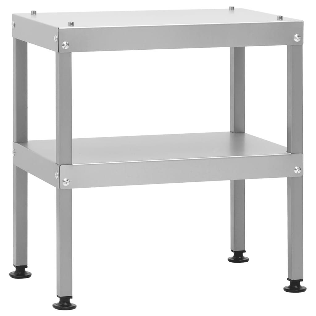 Vidaxl Tavolo da Griglia con Affumicatore, 40x28x44,5 cm, Acciaio Zincato
