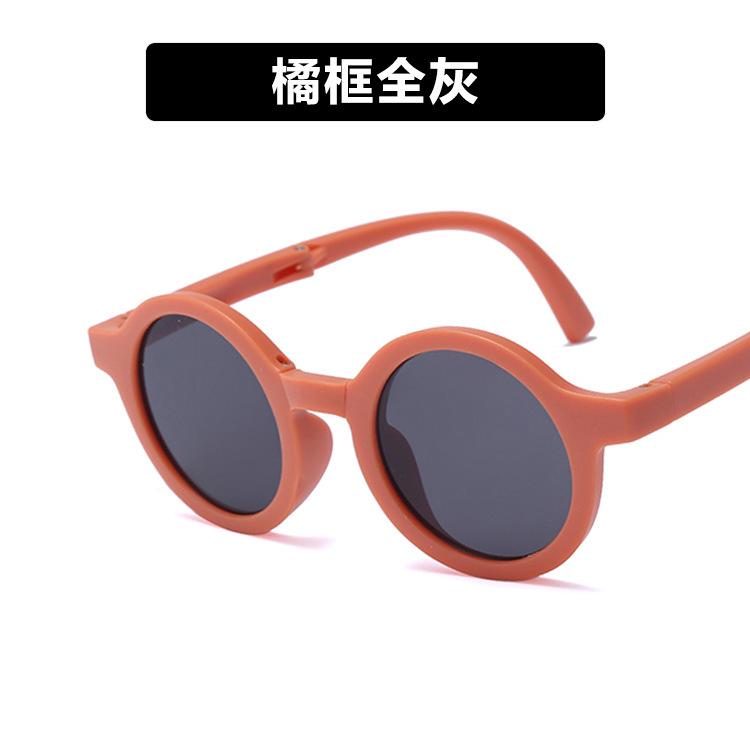 Retro Foldable Round Sunglasses for Kids Boys Girls Vintage Children Sun Folding Glasses Cute Baby Portable Eyewear