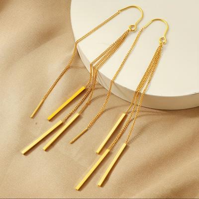 Comfortable Versatile Simple Elegant  Tassel Earrings for Women Daily Wear or Gatherings, Jewelry Accessories