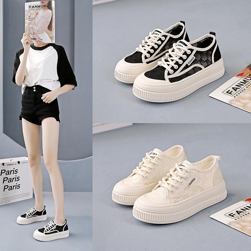 Little white shoes women's shoes 2025 new popular mesh breathable sports board shoes women's thin versatile casual shoes women 2639