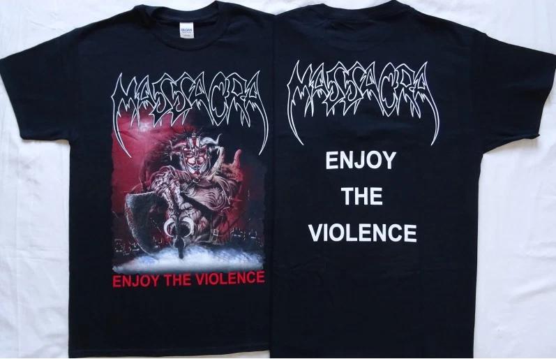 Massacra – Enjoy The Violence | Classic of the Genre Metal Tee XL