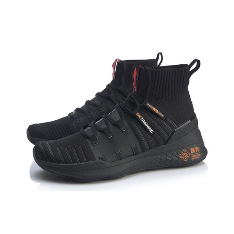 Li-Ning Unbounded 2 Comfortable Versatile Non-Slip Lightweight High-Top Casual Shoes Men Sneakers Black AFPP009-2