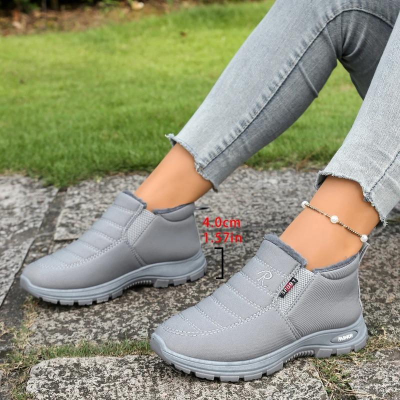 Women's Sports Shoes Fleece and Thickened Boots, Lightweight Soft-soled Women's Snow Boots