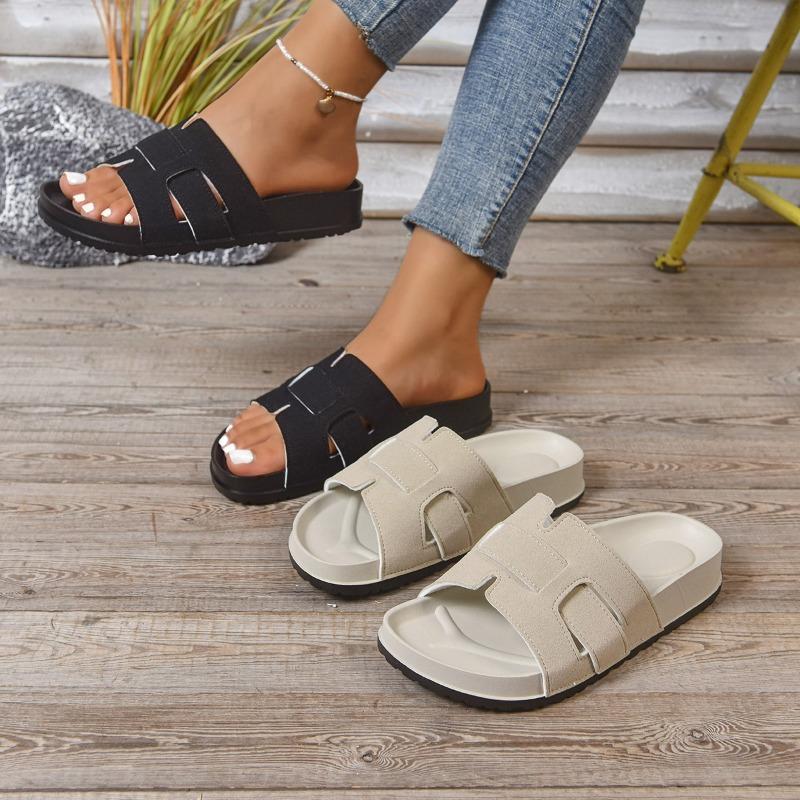 Women 2025 Summer Lightweight Comfortable Open Toe Sandals Comfortable Designer Shoes Beach Flat Slippers Slides Women