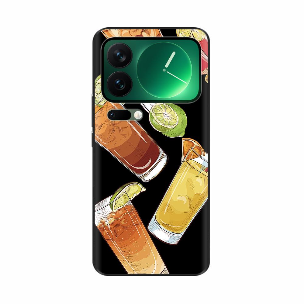 For Xiaomi Mi 17 Pro Max Case Luxury Soft Black Silicone Printed Protective Shell Back Cover Cases For Xiaomi 17 Pro Max Casing