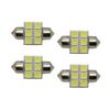 (4) White 6-SMD 31mm 1.25" DE3175 Festoon LED Visor Vanity Mirror Light B