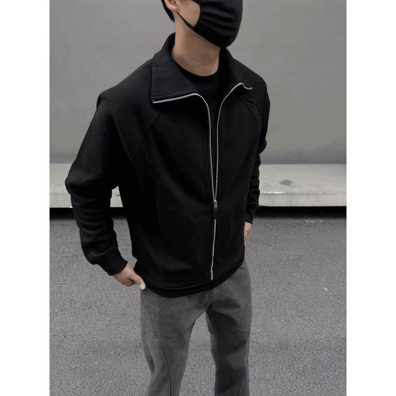 Unisex Hochwertige Reißverschluss-Strickjacke für Frühling/Herbst – Lockere Passform, Vielseitiges Oberteil