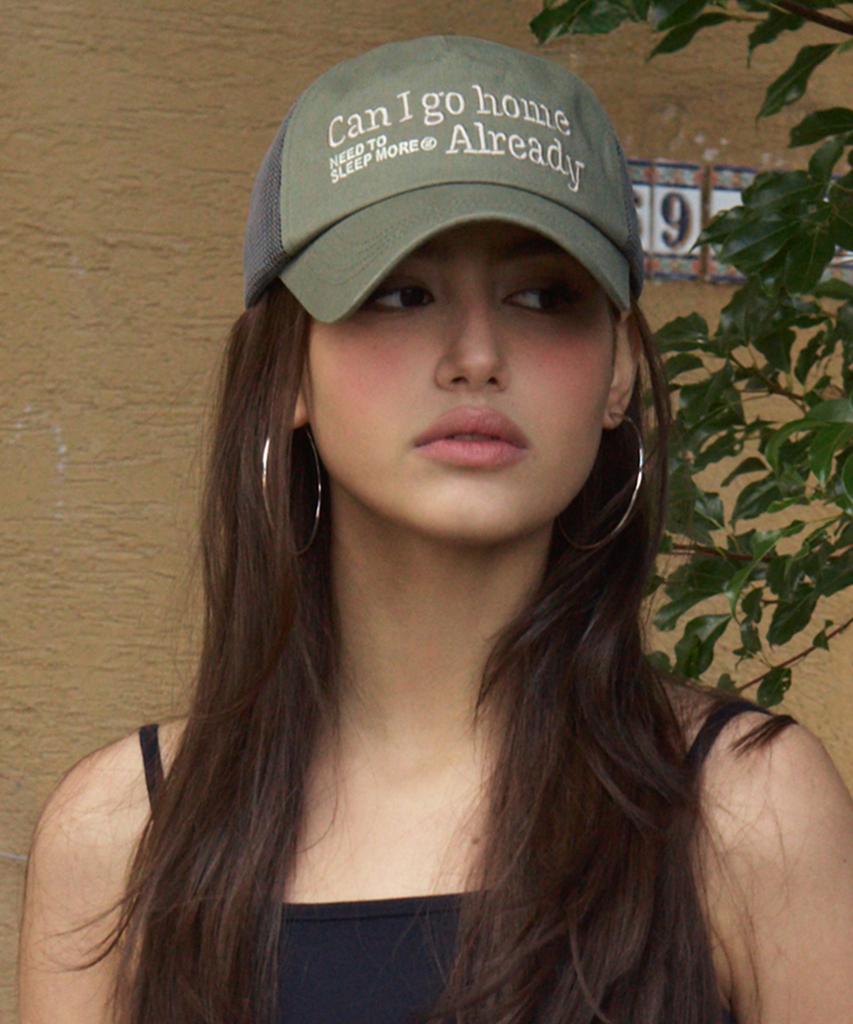 Leijiji Can I Go Home Mesh Ball Cap (4 Colors)