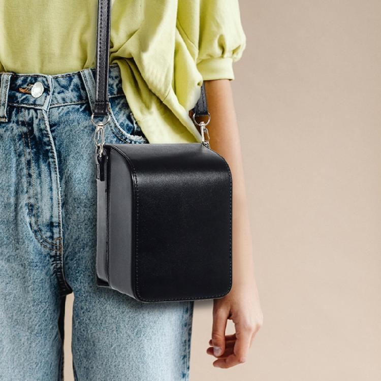 Stylish PU Leather Camera Pouch Compatible for NOW, NOW+ Gen2/Gen3 Models Cameras Case with Shoulder Strap for Travel
