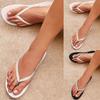 Flip Flop Damen Sommer Damen T-String Glänzend Strass Flache Hausschuhe Für Lässige Freizeitkleidung Strand Flip Flops Pantoufles Femme