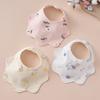 Baby Bibs Waterproof Cotton Thickened Large Size For Feeding Drool Spit Up Autumn Winter Unisex Children Toddler Meal Time