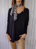 Women's Long Sleeve V-Neck Knitwear: European & American Style Loose Fit Solid Pullover Top