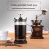 High Borosilicate Glass French Press Coffee & Tea Maker with Steel Lid