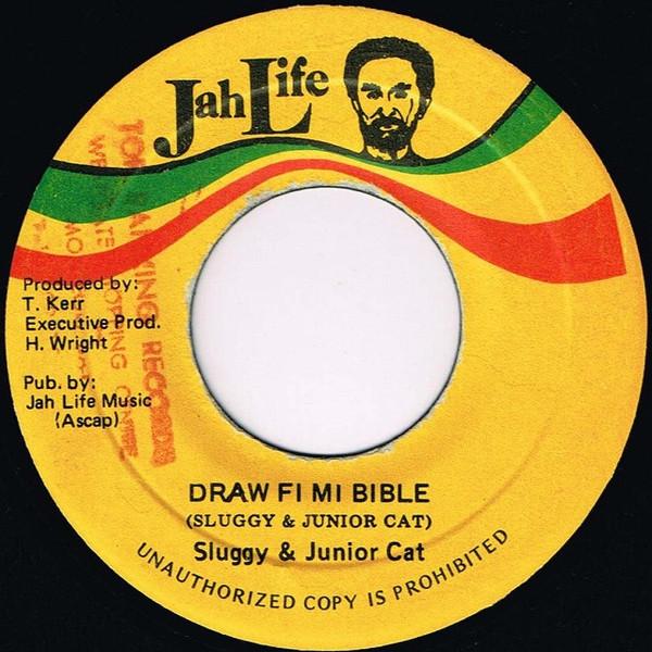 

7-дюймовая пластинка SLUGGY RANKS & JUNIOR CAT - Draw Fi Mi Bible НИКАКОЙ Jah Life 1994 Япония Регги, Ска и Даб Б/У