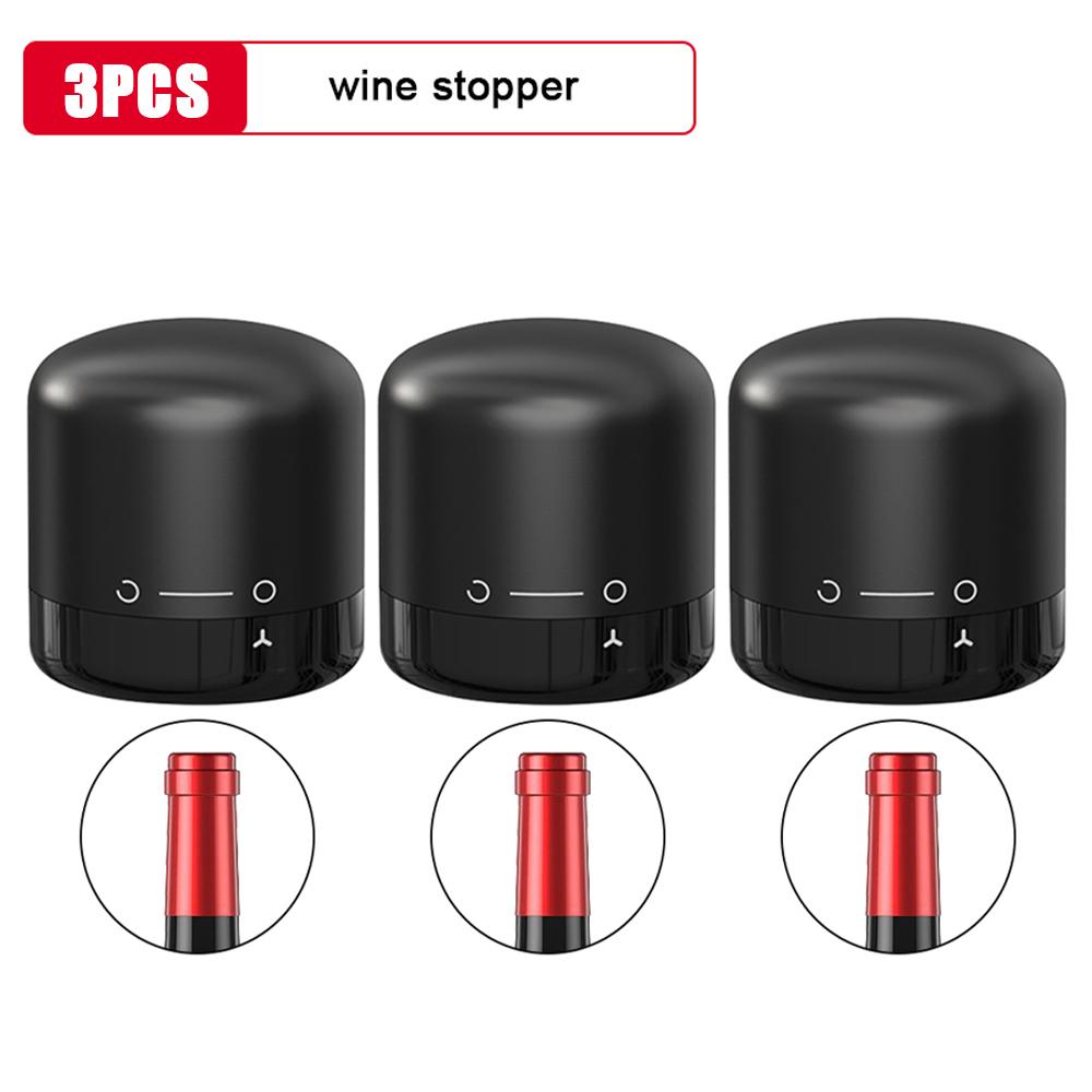 3 stücke Rotwein Flaschenverschluss Vakuumverschluss Flaschenverschluss Silikon Champagner Stopper Kann Frischhalten Für Rotwein Behalten Stecker Bar werkzeug