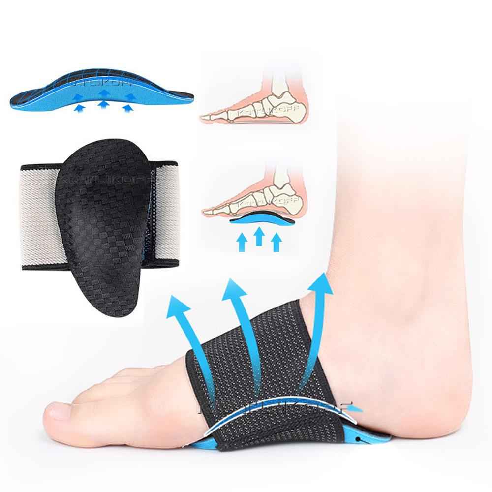 2Pcs Arch Support Sleeve Orthotic Pad Plantar Fasciitis Heel Spur Strap Foot Pain Relief Flat Feet Socks
